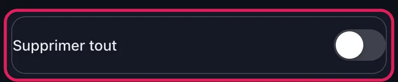 Écran Unpost « Sélectionner l'utilisateur à supprimer » pour Slack avec le bouton « Supprimer tout » mis en avant